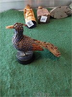 Antique Tibetan Brass Beaded Bird
