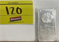 5 TORY OUNCE, .999 FINE SILVER BAR,