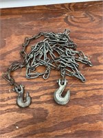 Chain   Approx. 20' long.  Hooks on both ends.