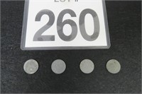 1940's Deutches Reich German Coins 4 Total