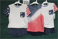 3 New Outfits 2pc sz 5T Cat & Jack