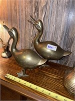 (2) Brass Ducks