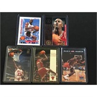 5 Vintage Michael Jordan Cards