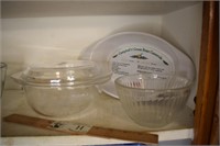 Glass Bowl w/ Lid, Casserole Dish, & Pyrex Bowl