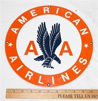 PORCELAIN AMERICAN AIRLINES SIGN
