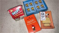 Peanuts snoopy playing cards, mini puzzle