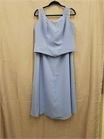 Impression Blue Two Piece Dress- Size 16