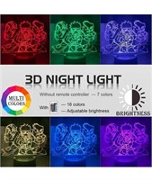 ($25) Night Light for Kids Naruto Team 7 Led Night