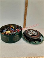Lot of vintage Hot Wheels cars and carrying case