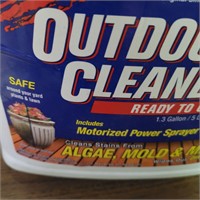 Outdoor Cleaner with Motorized Hose