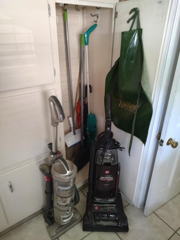 2 Vacuum Cleaners & Cleaning Supplies
