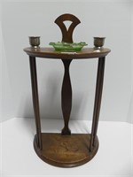 ANTIQUE OAK SMOKER'S STAND