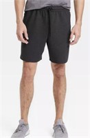 XXL Men's Textured Fleece Shorts 7"
