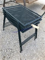 4 iron outdoor end tables
