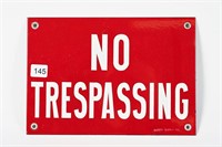 NO TRESPASSING SSP SIGN