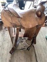 Vintage Leather Saddle. Comes with saddle tree.