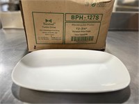 Bid X12 White Rectangular Platters 12-3/4"
