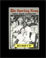 1970 Topps #310 Mets World Series VG to VG-EX+