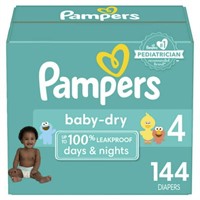 Pampers Baby Dry Diapers Size 4 144 Count