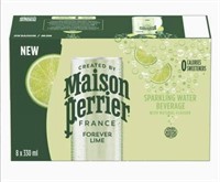 Sealed- Maison Perrier Sparkling Water (8 pack, 33