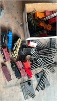 Box of O Gauge Track & Trains lot