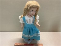 VINTAGE COMPSITE PRETTY DOLL WITH STAND