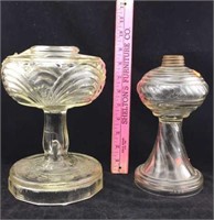 Old Glass Oil Lamp Bodies