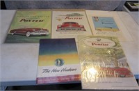 5 paper Vintage PONTIAC & HUDSON Advertising