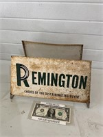 Remington Tire advertising display rack sign