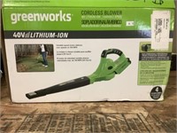 Greenworks 40volt Cordless Blower