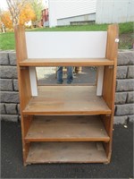 SOLID WOOD 4 SHELF STAND - GREAT FOR DISPLAYS