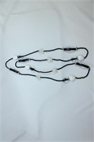 Black and White Beads Necklace