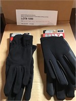 Lot of 2 Black Gloves Touch Screen/Duty Size S/M