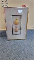 2 framed train pocket watches