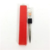 Letter Opener with Coins in Lucite