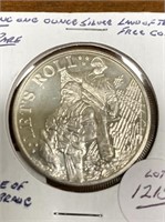 RARE UNC. 1OZ SILVER LAND OF FREE COIN