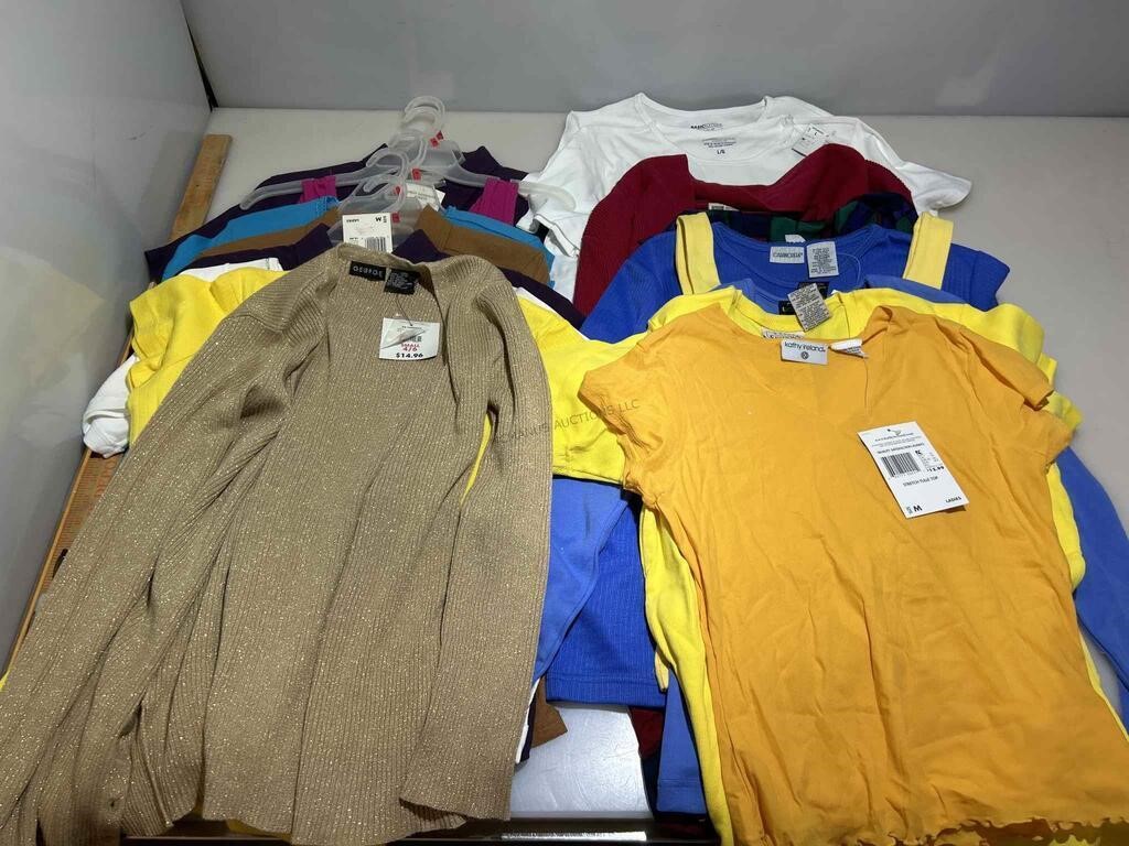 Assorted NWT ladies clothing.