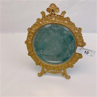 Cast Brass Victorian Vanity Top Mirror
