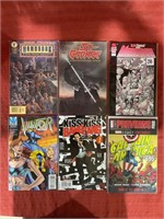 6 bagged and backed comics