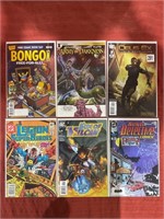 6 bagged and backed comics