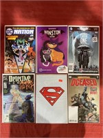 6 bagged and backed comics