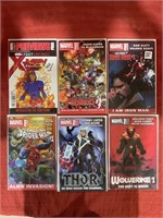 6 bagged and backed comics