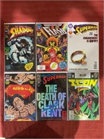 6 bagged and backed comics