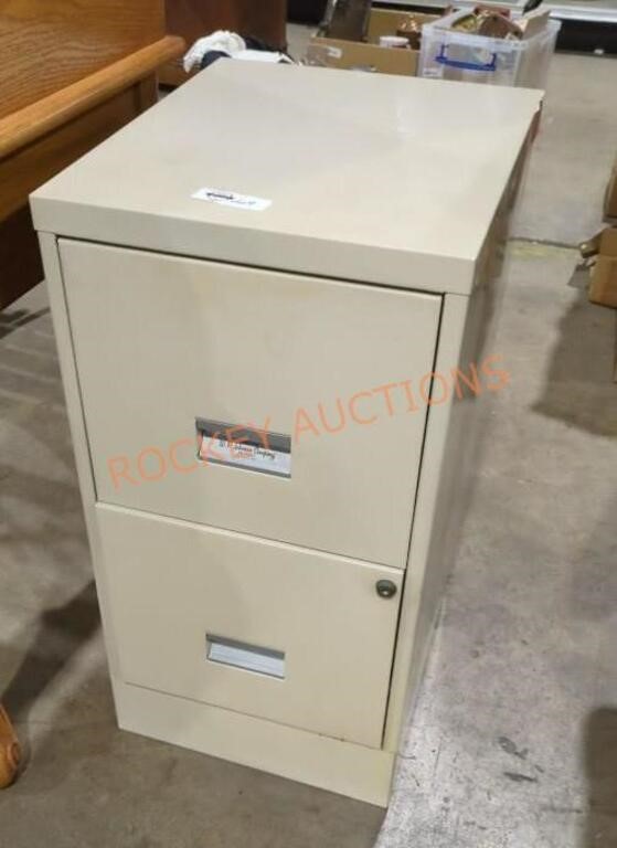 Two drawer metal filling cabinet