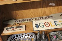 SIGNS - GRANDMA'S COOKIES - GOLF - COUNTRY KITCHEN