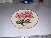 The Pink Rose of Capodimonte 9" 3d plate
