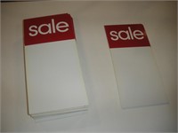 (100+) Plastic Sale Signs  7x15 inches