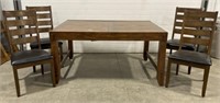 (AX) 
Powell Wooden Folding Leaf Dining Table