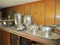 Large Lot of Pewter Items