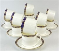 Royal Worcester "Mountbatten" Cups & Saucers